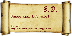 Bessenyei Dániel névjegykártya